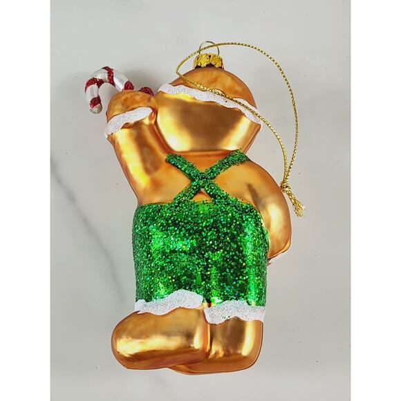 Christmas Blown Glass Tree Ornaments Harold Cop Cowboy Santa Cable Car Pickle x5 - Picture 12 of 16